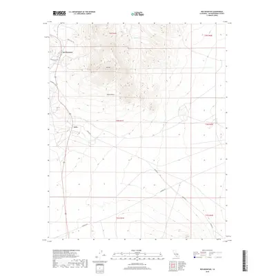 2018 Map of Red Mountain, 2018 Print