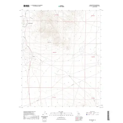 2021 Map of Red Mountain, 2021 Print