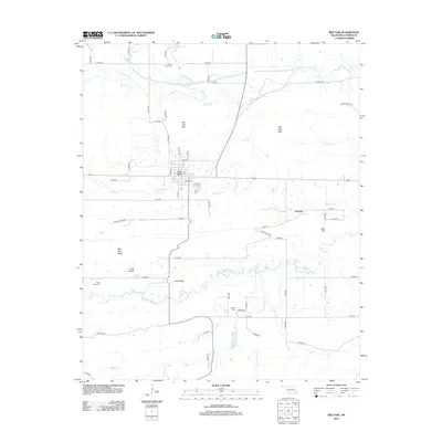 2012 Map of Red Oak, 2012 Print