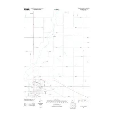 2013 Map of Red Oak North, 2013 Print