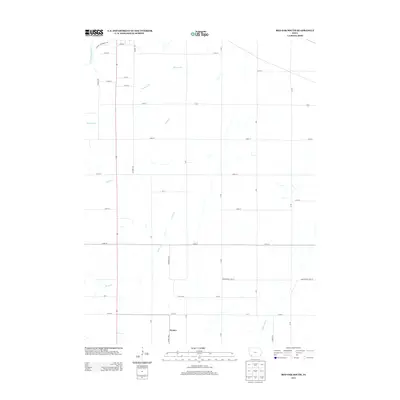 2013 Map of Red Oak South, 2013 Print