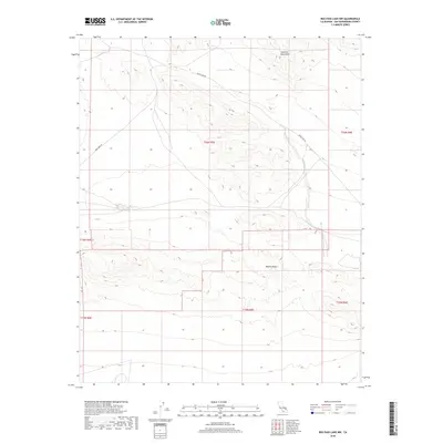 2018 Map of Red Pass Lake NW, 2018 Print