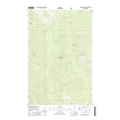 2017 Map of Red Plume Mountain, 2017 Print