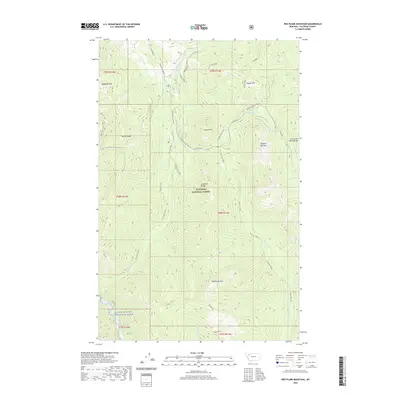 2020 Map of Red Plume Mountain, 2020 Print