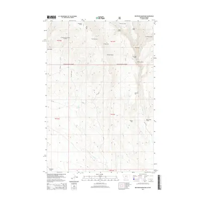 2014 Map of Red Pryor Mountain, 2014 Print