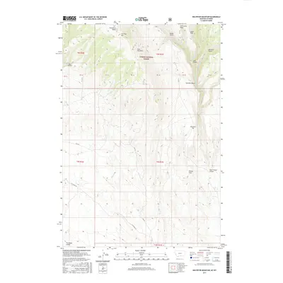 2017 Map of Red Pryor Mountain, 2017 Print