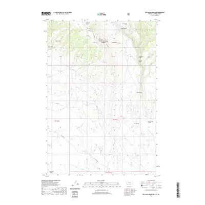2020 Map of Red Pryor Mountain, 2020 Print