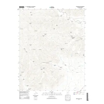 2013 Map of Red River Peak, 2013 Print