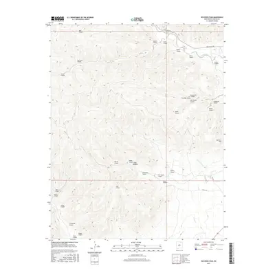 2017 Map of Red River Peak, 2017 Print