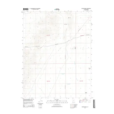 2014 Map of Red Rock Knoll, 2014 Print