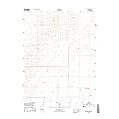 2017 Map of Red Rock Knoll, 2017 Print