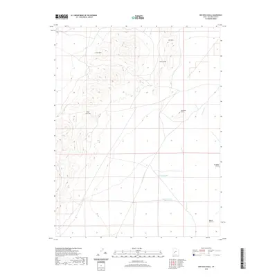 2020 Map of Red Rock Knoll, 2020 Print