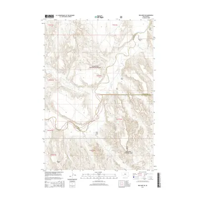 2015 Map of Red Shirt NE, 2015 Print