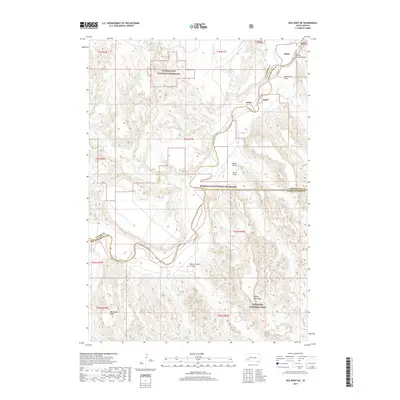 2017 Map of Red Shirt NE, 2017 Print