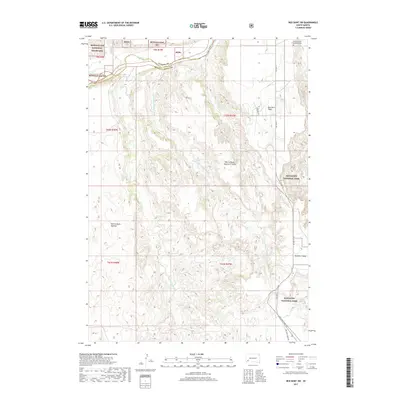 2017 Map of Red Shirt SW, 2017 Print