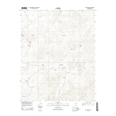 2014 Map of Red Slide Peak, 2014 Print