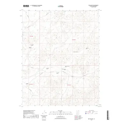 2018 Map of Red Slide Peak, 2018 Print