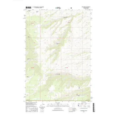 2017 Map of Red Springs, 2017 Print