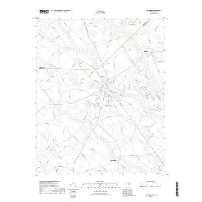 2019 Map of Red Springs, 2019 Print
