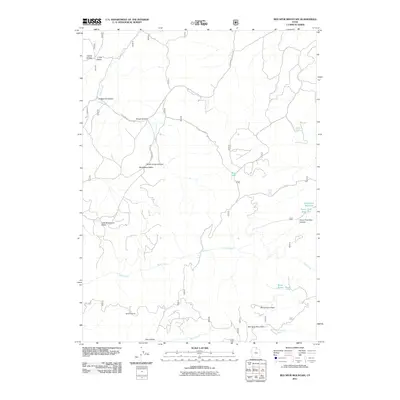2011 Map of Red Spur Mountain, 2011 Print