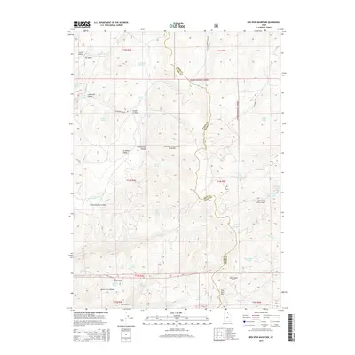 2014 Map of Red Spur Mountain, 2014 Print