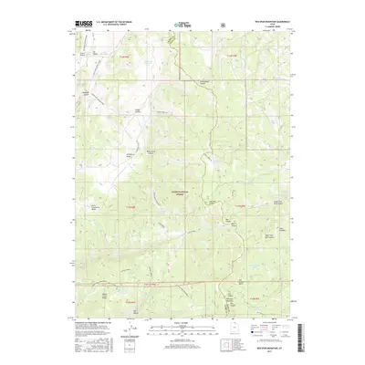2017 Map of Red Spur Mountain, 2017 Print