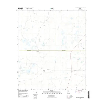 2014 Map of Red Store Crossroads, 2014 Print