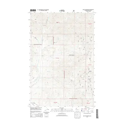 2014 Map of Red Top Mountain, 2014 Print