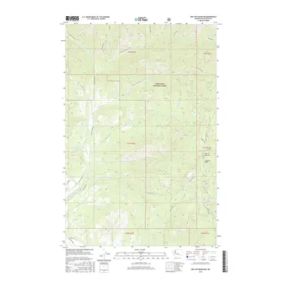 2017 Map of Red Top Mountain, 2017 Print