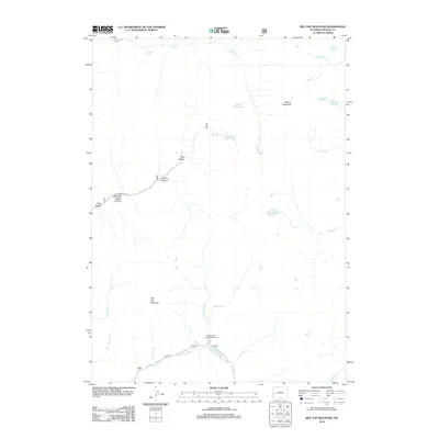 2012 Map of Red Top Mountain, 2012 Print