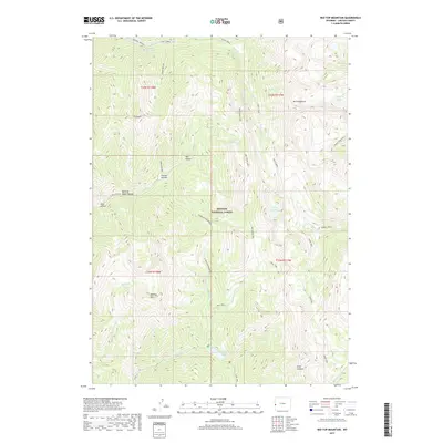 2017 Map of Red Top Mountain, 2017 Print