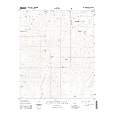 2014 Map of Red Top Mountain, 2014 Print