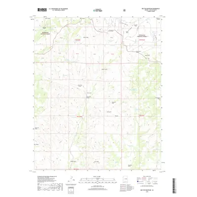 2018 Map of Red Top Mountain, 2018 Print