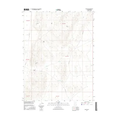 2017 Map of Red Tops, 2017 Print