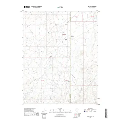 2018 Map of Red Valley, 2018 Print