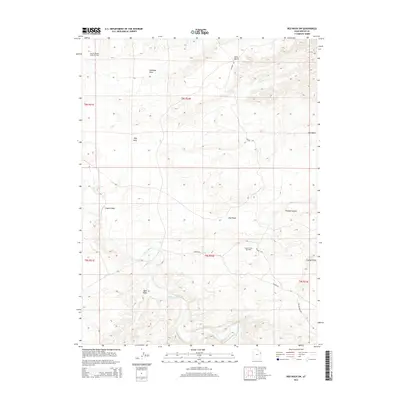 2014 Map of Red Wash SW, 2014 Print