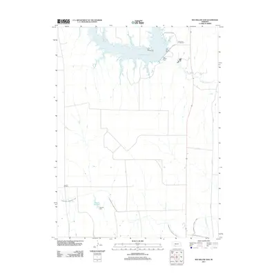 2011 Map of Red Willow Dam, 2011 Print