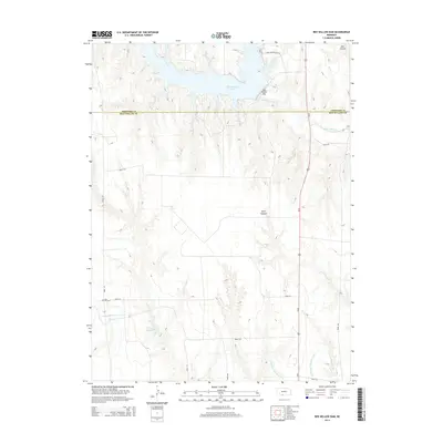 2014 Map of Red Willow Dam, 2014 Print