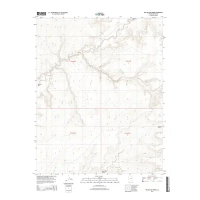2014 Map of Red Willow Spring, 2014 Print