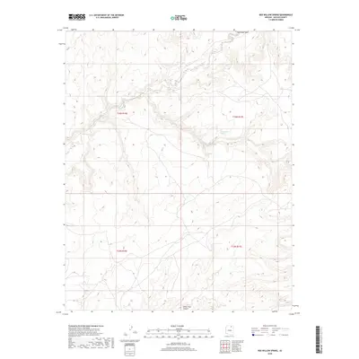 2018 Map of Red Willow Spring, 2018 Print