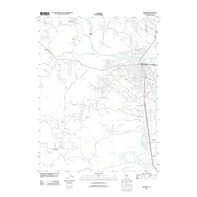 2012 Map of Redding, 2012 Print