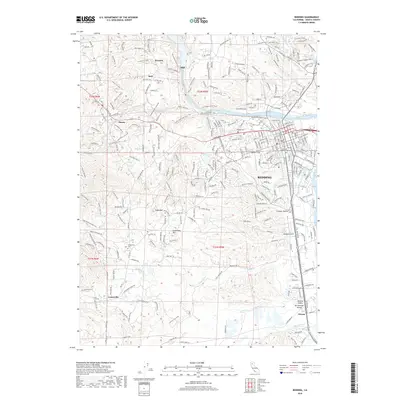 2018 Map of Redding, 2018 Print