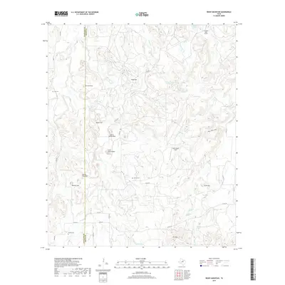 2019 Map of Reddy Mountain, 2019 Print