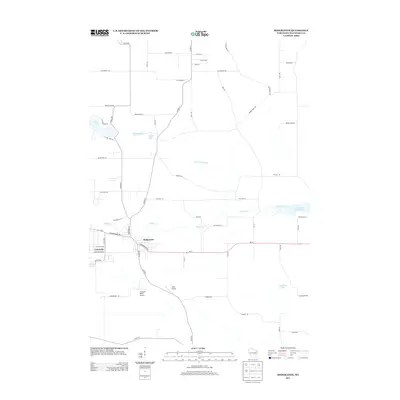 2013 Map of Redgranite, 2013 Print
