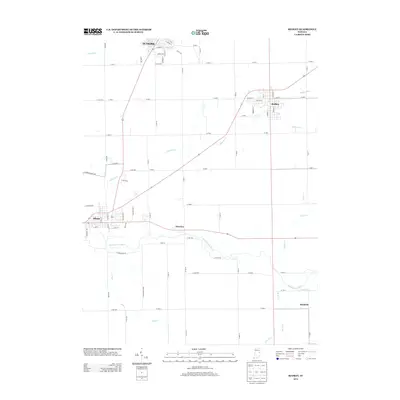 2013 Map of Redkey, 2013 Print