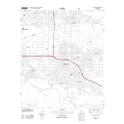 2012 Map of Redlands, 2012 Print
