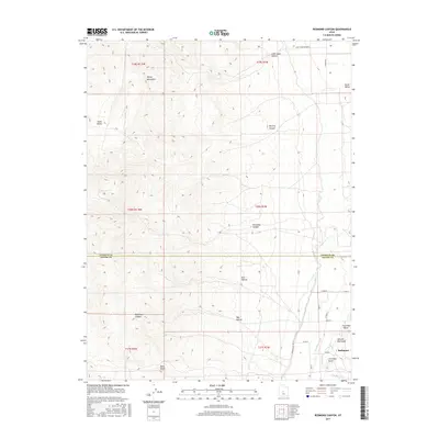 2017 Map of Redmond Canyon, 2017 Print