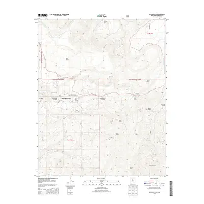 2013 Map of Redondo Peak, 2013 Print