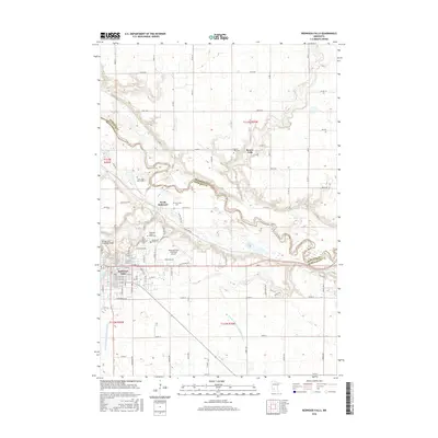 2016 Map of Redwood Falls, 2016 Print