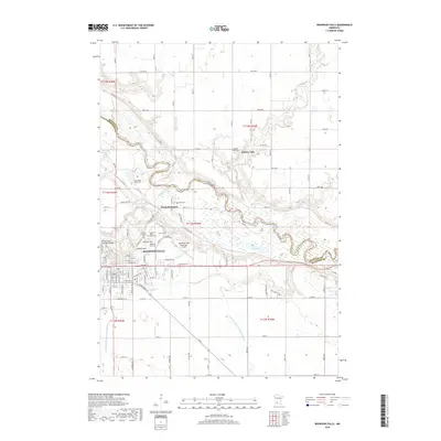 2019 Map of Redwood Falls, 2019 Print